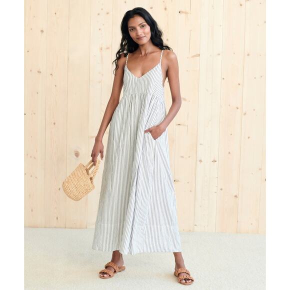 Jenni Kayne Cove Breezy Maxi Dress - XXS - Navy Stripe - Picture 1 of 4